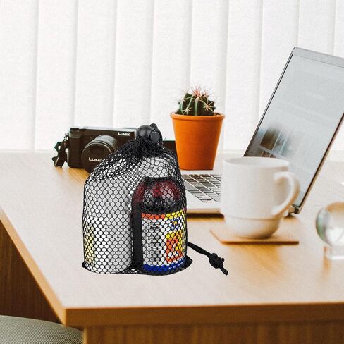 5 PCS Black Bags Mesh Storage Bag Mesh Bag Drawstring ForJewelry Gifts Small Travel Stuff Kitchen Wedding Small Travel Stuff (5, Black, 3.9 * 5.9 inches) in Saudi Arabia