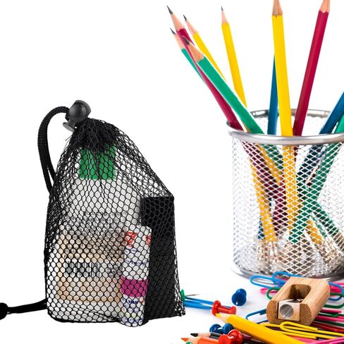 5 PCS Black Bags Mesh Storage Bag Mesh Bag Drawstring ForJewelry Gifts Small Travel Stuff Kitchen Wedding Small Travel Stuff (5, Black, 3.9 * 5.9 inches) in Saudi Arabia