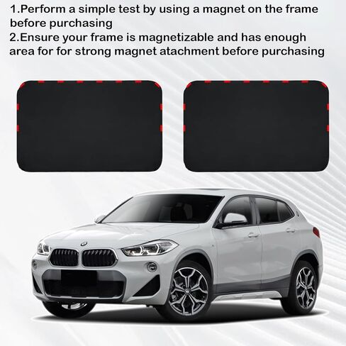 4PCS Car Side Window Sun Shades with Magnetic, 100% Blackout UV Protection Privacy Curtains, Car Window Shade Covers for Baby, Universal Auto Accessories Fits for Camping, Travel, Napping in Kuwait