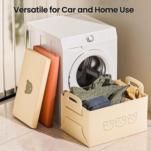 SURDOCA Felt Car Trunk Organizer - 19L Storage Box, Lightweight & Durable, Foldable Car Organizers and Storage - Multi-Purpose Auto Storage Bin for Car, and Home Use in Saudi Arabia