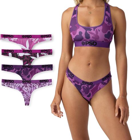 PSD Women's Playboy Thong - الحد الأدنى من الملابس الداخلية للمرأة - سراويل مريحة تمتد للنساء in Kuwait