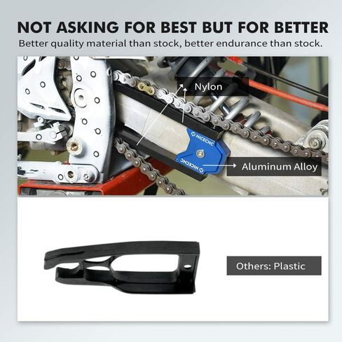 Chain Protector Slider Guide Swingarm Auminum Compatible with Yamaha Raptor 700 YFM700 2013 2015 2016 2017 2018 2019 2020-2024, Raptor 700 YFM700R 2006 2007 2008 2014, See Fitments Black in Kuwait