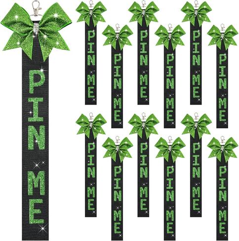 Pin Me Ribbon Cheer Bag Bow Keychain Cheerleading Pin Holder Cheer Accessories in Saudi Arabia