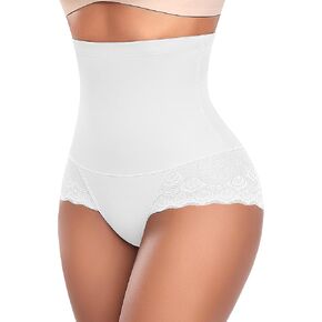 Tummy Control Shapewear Panties for Women High Waist Body Shaper Underwear Lace Shaping Girdle Briefs