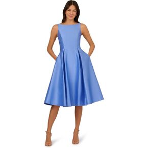 Adrianna Papell Women's Sleeveless Tea Length Dress