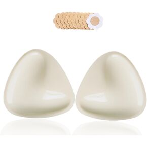 Double-sided Sticky Push Up Inserts, Sticky Bra Inserts,Reusable Bra Pad Inserts for Bikini Dress Swimsuit Bra