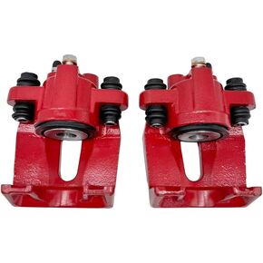 Red Rear Disc Brake Calipers Left and Right Side for 2003-11 Ford Crown Victoria Ranger, for 2003-11 Lincoln Town Car, for 2003-11 Mercury Grand Marquis Marauder Replace S4850 18-4850 18-4851