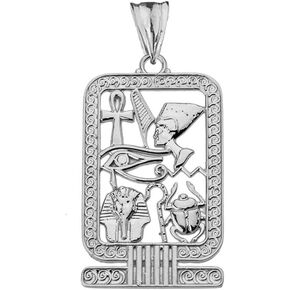 Claddagh Gold رائعة الفضة الفضية القديم المصري قلادة