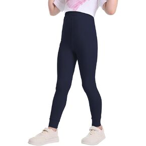 QBK 3T 4T 5T to 12Y Girls' Leggings Cotton Footless Tights Soft and Stretchy
