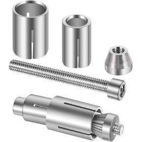 2 حزمة شريط دراجة نارية نهاية التثبيت المسمار مجموعة Universal 13mm-24mm مقود مسامير التمدد ل 7/8 'مقبض الشريط قبضة نهاية مقبض سيلدر قضبان الجانب الجانبي مرآة الدراجة الكهربائية دراجة دراجة الفضة
