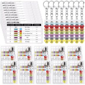 Cunno CNA Week Gifts Bulk Order of Blood Draw Beads with Reference Card Phlebotomy Essentials for Lab Week Gifts