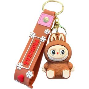 Labu Keychain Cute Kawaii Monster Doll Bag Charm Wristlet Accessories Backpack Water Bottle Decor Gift for Women