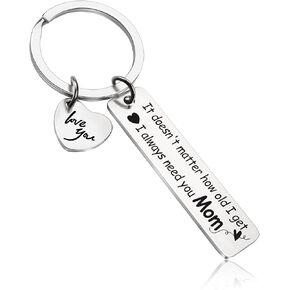 ChunlongFour Mothers Day Gifts for Mom Best Ever Gifts Mama Keychain from Daughter Son Girl Boy for Birthday Valentines Day Christmas Easter Gift