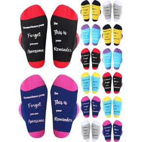 Xtinmee 12 Pairs CNA Week Gift Employee Appreciation Socks Gift Thank You Volunteer for Graduation Teacher Coworker Staff