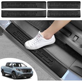 4PCS Car Door Edge Guards Door Sill Protector for Honda Ridgeline 2017-2025 Accessories ABS Plastic Material Matte Black Car Door Threshold Protection