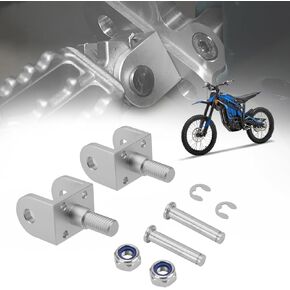 أوتاد القدم Hoder لـ Talaria Sting MX3 MX4 ، 2PCS CNC Billet Billet Footpegs Bracket Bracket ، قوس مسند قدم ثخن لدراجة Talaria Electric Dirt (Black)