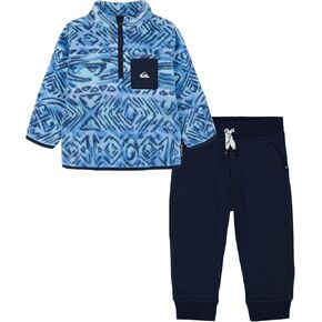 Quiksilver boys 2pc Winter Fleece Half Zip Fleece Pant Set