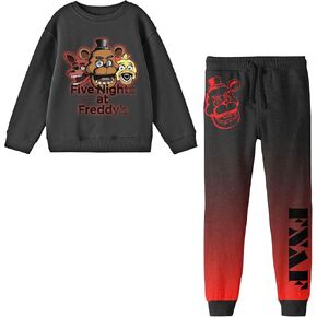 BioWorld Five Lights at Freddy's Character Art Boy's Boy's 2-Pack Crew Neck Stirt & Joggers