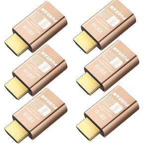FUERAN 2K 4K 8K HDMI Dummy Plug-Virtual Monitor Display Emulator محول بدون رأس 3840x2160@60 هرتز 1080@120HDR DVI EDID Emulator (4K-1080@120-3840x2160@60)