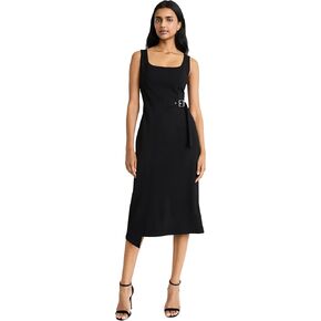 Donna Morgan Women's Tank Dress with Wrap Buckle Detail