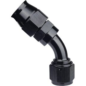 10AN PTFE Hose End Fitting 90 Degree Black for PTFE Hose Only