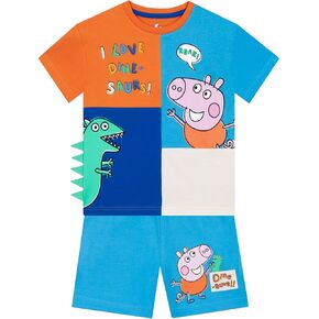 Peppa Pig Shirt And Shorts | Boys Shirt Outfit Set | Cotton Tshirt and Shorts For Boys | Summer Sets For Kids