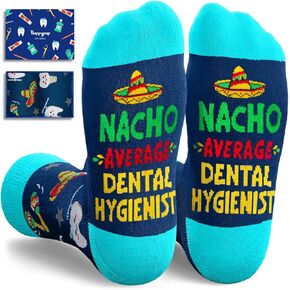 HAPPYPOP Dental Hygienist Gifts for Women Men - Dental Hygiene Gifts, Dental Hygienist Graduation Gifts, Dental Hygiene Appreciation Gifts, Hygiene Hygienist Socks
