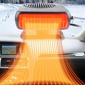 Portable Car Heater and Defroster That Plugs into Cigarette Lighter for Car 24V 200W Fast Heating and Cooling Fans for Car Hidden Handle 360 ​​Degree Car Heaters for Vehicle