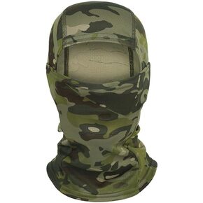 Tactical Balaclava Face Mask, Camouflage Military Hood, Full Coverage Head Cover