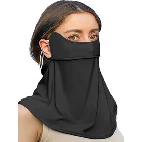 غطاء الوجه للأشعة فوق البنفسجية للنساء حماية الشمس عن الرقبة Gaiter التنفس بالاكلافا وشاح باندانا