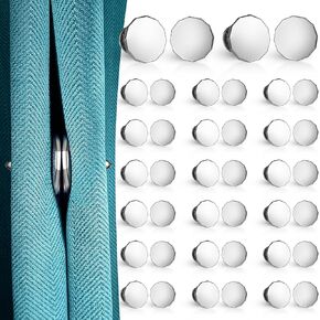 20 Pairs Curtain Magnets Closure, Curtain Magnets Clips to Prevent Lights Leaking, Curtain Weights Magnets for Home Bedroom Office Curtain Draperies (20)