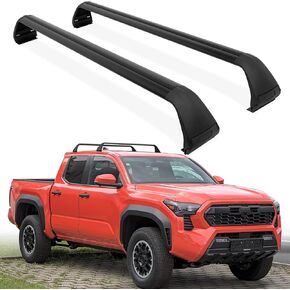 Roof Rack Cross Bars Fit for 2025 2024 Toyota Tacoma Roof Rack Double Cab Cargo Bars Luggage Carrier Crossbars Cargo Storage Accessories