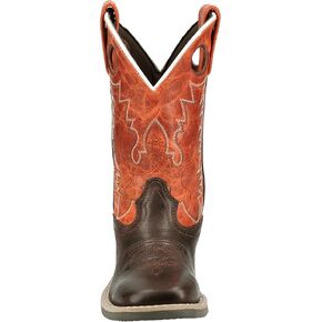 Smoky Mountain Boots Kids 'Western Western Boot ، طفل كبير ، شوكولاتة/برتقالية محترقة ، متوسطة ، حجم 6 لنا