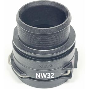 NW32 Coolant Hose Connector Engine Heater Hose Assembly for BMW Audi VW Chevrolet Honda Land Rover Volvo Buick Hose-Radiator Pipe Junction Flange 1.5 Inch Steel Male Connector Straight