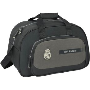 Gym Bag. Real Madrid sports bag. White and gray Madrid FC home kit 24/25 sports bag. Official Licensed R Madrid FC. Soccer equipment. Small gym. Large capacity with many pockets. 16x9x9 inch.