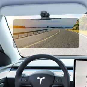 موسع Sun Disor المستقطب للسيارة ، مضاد للأشعة UV400 Car Extension Sun Blocker لقيادة آمنة ، مقطع عالمي على Sun Visor for Cars SUV