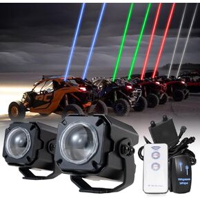 YCHOW-TECH 7 بوصة تدفق الجبل LED القرون ، 2pcs 120W 12000LM بقعة كومبو LED LED بار على الطرق