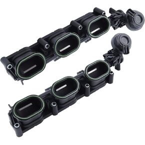 FEIDKS Left & Right Intake Manifolds Compatible with 2011-2017 Audi S4 S5 A6 A7 A8 SQ5 Q5 Q7 VW Touareg 3.0L V6 Part# 06E133109 06E133110 (1 Pair)