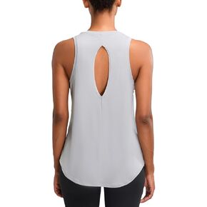 RUNNING GIRL Women's Sleeveless Workout Tops, Ultra Soft Loose Fit Active Tennis Shirts Yoga Tank for Women