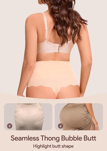 HBselect Tummy Control Thong Shapewear for Women, High Waist Seamless Shaping Underwear Body Shaper Panties Girdle in Saudi Arabia