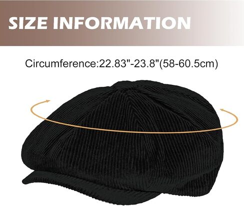 Mens Newsboy Cap Vintage Gatsby Hat Ivy Cabbie Hat Flat Golf Cap Boyfriend Gifts in Kuwait