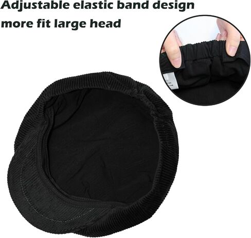 Mens Newsboy Cap Vintage Gatsby Hat Ivy Cabbie Hat Flat Golf Cap Boyfriend Gifts in Kuwait