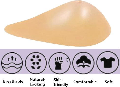 Breast Form Post Mastectomy Breast Prosthesis Right Spiral Shape Breasts Only One Piece in Kuwait