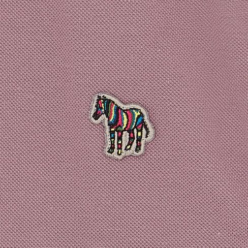 Paul Smith PS Men Men's Cotton Cotton Zebra Polo Shirt مع تباين التباين in Kuwait