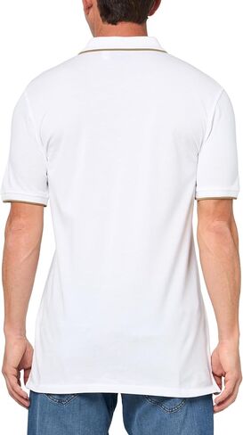 Paul Smith PS Men Men's Cotton Cotton Zebra Polo Shirt مع تباين التباين in Kuwait