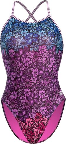 Dolfin Uglies Womens Print One Piece Swimsuit - Athletic Diver Back Practice Suit for Training Sports and Fitness in Saudi Arabia