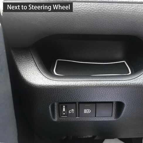 Liner Mats Compatible with Toyota RAV4 2019-2024 2025 RAV 4 Prime 2021-2025 Accessories Custom Fit Cup Holder Liner Door Pocket Center Console Anti Dust Insert Pads 15 Pcs Set Black Trim in Kuwait