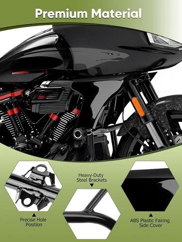 Road Glide Side Panel Bracket Mounting Kits, Motorcycle Fairing Support Brackets Compatible with Harley Touring CVO Road Glide ST FLTRXSTSE 2024 FLTRXSE 2023 2024 (Gloss Black) in Saudi Arabia