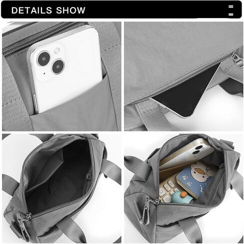 Mini Gym Bag for Women Small Sling Bag for Cute Travel Duffle Bags Workout Sport Crossbody Bag Personal Item Bags Black in Kuwait