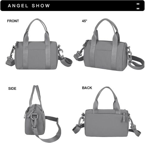 Mini Gym Bag for Women Small Sling Bag for Cute Travel Duffle Bags Workout Sport Crossbody Bag Personal Item Bags Black in Kuwait